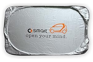 ALIEDA Parasole per Auto, Per Smart 451 453 Fortwo Forfour, Parabrezza Anteriore Protezione Solare Copertura Isolante Termico, Parasole Tetto Apribile, Accessori Decorativi,Front-fortwo