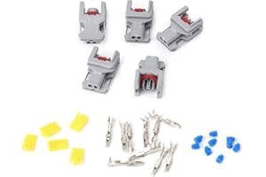 JENOR Lot de 5 connecteurs étanches à 2 broches pour injecteur diesel Delphi 10811963