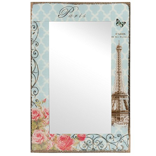 Clayre & Eef 52S049 Spiegel Wandspiegel Paris Eifelturm ca. 40 x 60 cm
