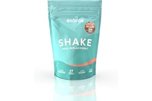 Exante Meal Replacement Shake for Weight Loss or Weight Management, High Protein, Low Sugar, High Fibre, 27 Vitamins and Minerals, 206 Calories Per Serving (Chocolate, 7-Serving, 400 g - Pack of 1)