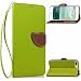 Produktbild iPhone 7 Plus 5.5 Zoll Lederoptik PU Leder Hülle (Frei 2 in 1 Ball Touch Pen) CaseHome Nature Blatt Etui Magnetverschluss Stil PU-Leder Brieftasche [Standfunktion] Deckel Klapptasche Schale Flip Foliant Schützende Haut Hüllen Mit Wallet Kartenfach Magnetverschluss Standfunktion Handytasche Taljereep Lanyard Strap Tragen Folio Tasche Schutzhülle(Green Color)