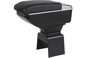 YJYWZH Apoyabrazos para 307 Doble Capa Reposabrazos Caja Consolas Almacenamiento con portavasos