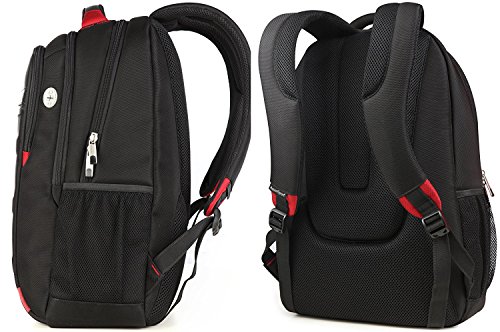 Aspen Business Laptop Rucksack 15.6-17 Zoll Wasserdicht Wanderrucksack Sportrucksack Reiserucksack Schulrucksack Mädchen Herren Damen - 2