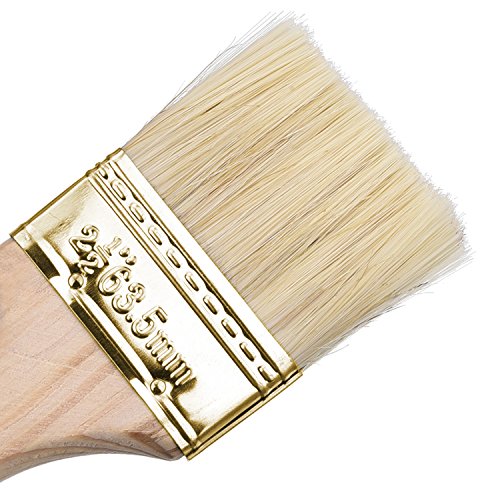 Mudder Wachspinsel mit Holzgriff für Wand und Möbel Lackierung, 5 Unterschiedliche Größe - 5