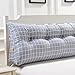Produktbild hyl Sofa Bett Große Gefüllte Dreieckige Keil Kissen Schlafzimmer Bett Rückenlehne Kissen Lesekissen Büro Lendenkissen Mit Abnehmbarem Deckel ( Farbe : M , größe : 120cm )