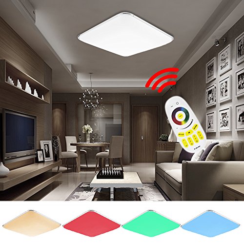 Preisvergleich Produktbild HG® 54W RGB LED Deckenlampe Energiesparende Möbeleinbauleuchte Wohnzimmer Badlampe 480-4860LM Modern Lampe 180V-265V 50HZ