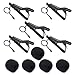 Price comparison product image Lapel Microphone Windscreen & Tie Clip, PEMOTech® (5 Pack)Ear Foam Windscreen Ear Foam Earphone Foam Earbud Foam Mic Windscreen for Most of Microphone like ATR-3350&ATR3350IS,Samson, Nady, Shure, Audio-Technica, Hisonic