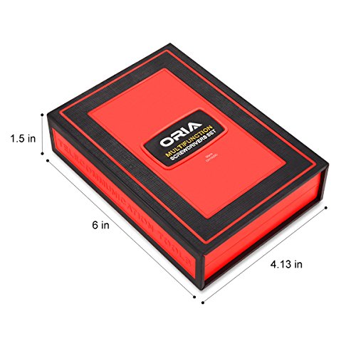 Oria Schraubendreher Set Magnetic Austauschbar Magnetverschluss Hardware Schraubendrehersatz Reparatur Werkzeug Kit für iPad, iPhone, Tablets, Laptops, PC, Brillen&Andere Geräte etc.(38 in 1) - 8