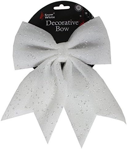 PMS 18 X 23CM WHITE CHRISTMAS BOW ON CARD