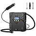 Produktbild MicroYep Air Kompressor 12V DC Tragbare Reifen Inflator Multifunktions Metall Luft Inflatable Pump mit Digital Reifen Druck Display, eine Sicherung und 2 zusätzliche Adapter für Autos, Fahrräder usw.