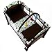 Froggy® Baby bed travel cot furniture cribs portable child bed with toys entryway 0-36 months Brown