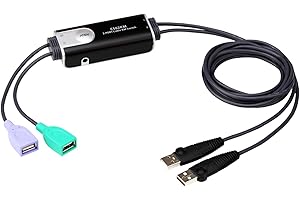 ATEN CS62KM 2-Port grenzenloser KM Switch, schwarz