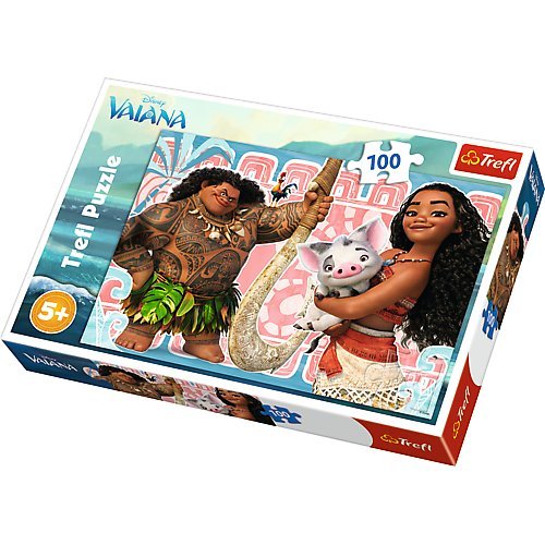 Puzzle 100 Vaiana i przyjaciele