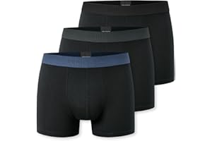 Schiesser Herren 3 PACK Boxershorts Bio Baumwolle - 95/5 Organic