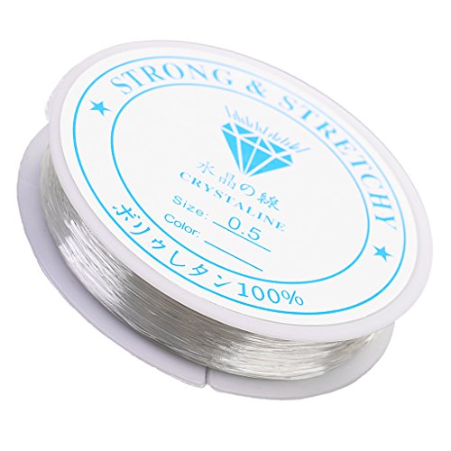 Elastisch Faden Schmuckfaden Gummifaden Schmuck DIY – Klar, 0.5mm - 2