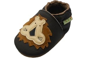 SAYOYO Fleur de Prunier Chaussures de bébé en Cuir Souple Chaussures Semelle Douce