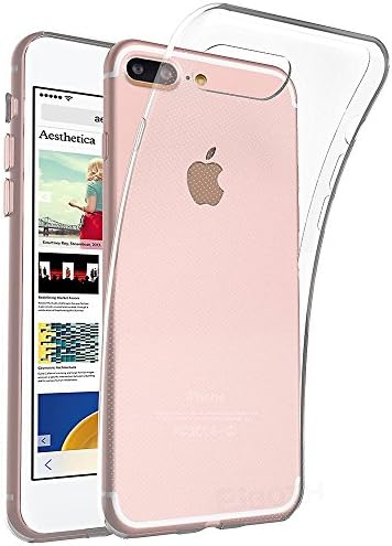 iPhone 8 Plus Case, iPhone 7 Plus Case Clear Gel Case [ Anti-Scratch, Ultra Slim & Lightweight ] Premium Transparent Silicone Case Cover for Apple iPhone 8 / 7 Plus 2018 Release