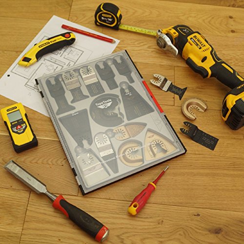 25 x topstools SW _ fak25 Fast Fit Mix Klingen Box-Set für Dewalt, Stanley, black und Decker, Bosch, Fein Multimaster, Multitalent, Makita, Milwaukee, Einhell, ergotools, Hitachi, Parkside, Ryobi, Worx, Workzone Multitool Multi Tool Zubehör - 6