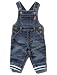 M&Co Baby Boy Soft Cotton Loopback Jersey Mid Wash Denim Front Pocket Elasticated Ankle Casual Dungarees Denim 12/18 Mnth
