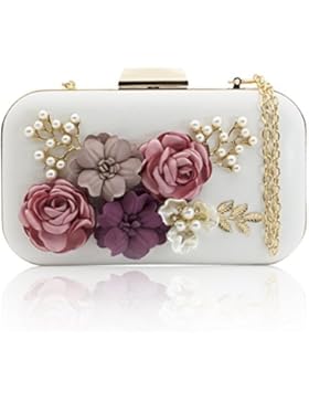 J&F Damen Tasche Handtasche Party Clutch Bag Hochzeit Abend Kettentasche Umhängetaschen