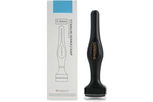 KOI BEAUTY Microneedling Derma Stamp 0.5-175 aguja de titanio micro aguja profesional Dermapen para cabello, crecimiento de barba, cara y cuerpo - mejor alternativa Derma Roller