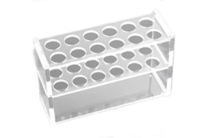 Preamer 12 Sockets Clear Acrylic Test Tube Rack for 10ML Test Tubes