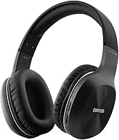 Bluetooth Headphones, Edifier W800BT Over-Ear Wireless Headset, Hi-Fi Stereo Noise Canceling Microphone, Supports Hands-Free Calling and Wired Mode for Phones/TV/ PC/Laptop-Black