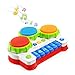 Produktbild NextX Babyspielzeug mit Musik und Lichter Musikspielzeug Lernen & Aktivität Klavier und Trommel Musikalische Früherziehung Geschenk für Baby und Kleinkinder
