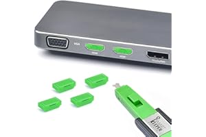 SMART KEEPER SmartKeeper HMD04PKGN 4 x HDMI Port Blockers with 1 x Lock Key Mini Green SLSART-0156 SLSART0156 (SLSART-0156)