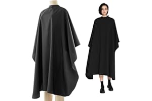 OLISANG Mantellina Parrucchiere Mantella per Barbiere,150x120cm Regolabile Impermeabile Fashion Mantella Taglio Capelli Parrucchiere Panno Grembiule,Mantella per Adulti e Bambini