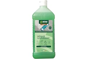 LE VRAI PROFESSIONNEL - Ménage Surpuissant - Nettoyant Sol Carrelage - Détergent Dégraissant non Moussant - Parfum Pin des Landes - Fabrication Française - Bidon 1L