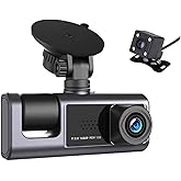 H309 Full Hd 1080P &Uuml;&ccedil; Kameralı Ara&ccedil; I&ccedil;i Kamera Araba G&uuml;venlik Kamerası Gece G&ouml;r&uuml;ş&uuml; &Ouml;n Geri i&ccedil; Kayıt IR LED