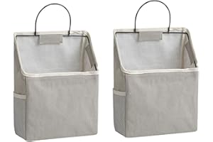 JOJOFUNY 2 Piezas de Bolsillos Colgantes Organizador de La Revista Gafas de Bolsa de Almacenamiento sobre La Puerta Bolsa de Zapatos Armario de Almacenamiento Cesta de para La