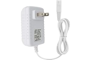 RAXSEG Charger Replacement for Waterpik WP360 WP462 WP450 WF13 WP100 Water Flosser, Power Cord Adapter Replacement Parts（White）