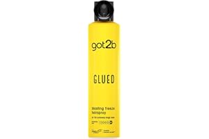 got2b Glued Blasting Freeze Hairspray 300 ml, Glued Hairspray for up to 72h Ultra Strong Hold, Hairspray got2b, For Extreme Hairstyles, Vegan Formula