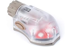 QIRUIMY Casque Tactique Flash, indicateur de sécurité Militaire Vert et Infrarouge, Lampe de Poche de Casque de Sauvetage imperméable à l'eau Manta lP67, Collage Magique au Dos