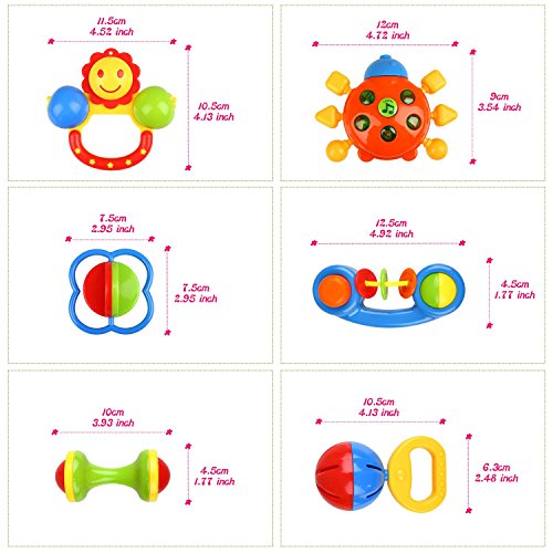 Peradix Baby Greifling Rassel Spielzeug - 7