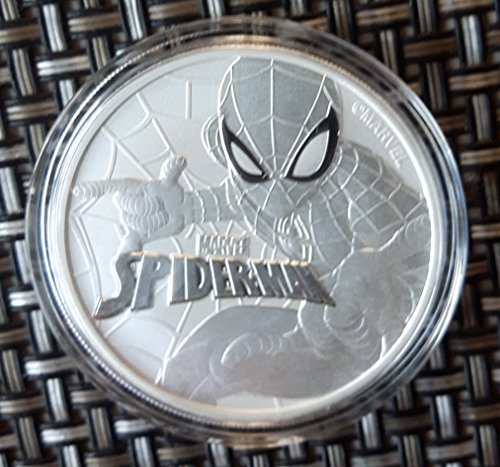 Preisvergleich Produktbild 1 Unze oz Silber 2017 Spiderman (Marvel) Silbermünze Münze