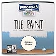 Johnstone's 390305 Tile Paint Anitque Cream 750 ml : Amazon.co.uk: DIY ...