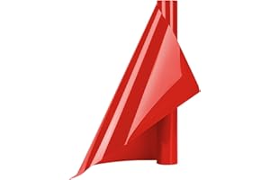 HOHUIGO Heat Transfer Vinyl for Fabric, 12” x 8Ft Red HTV Vinyl Bundle, Red Iron on Vinyl Roll for Cricut Silhouette Cameo Easy to Cut & Weed DIY Heat Press Design for T-Shirt, Clothes, Hats