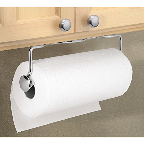 mDesign Küchenrollenhalter Wand – Rollenhalter Küchenrolle – Halter für Küchenrolle – für Schrank- oder Wandmontage – 5,9 cm x 34,6 cm x 10,7 cm - 3