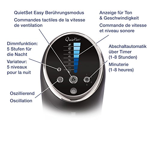Honeywell Quiet-Set Turmventilator mit Fernbedienung – HYF290E4, 1 Stück, HYF290E - 4