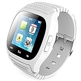 Hinmay Bluetooth-Smartwatch, entsperrte Armbanduhr, Handy mit Passometer-Monitor, SMS-Armbanduhr, wasserdicht für Android Samsung IOS iPhone 7 Plus 6S Erwachsene Kinder
