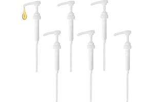 GYYXH 6 Pièces Pompe Sirop pour Monin, Distributeur de Sirop 700 ML / 1000 ML, Réutilisables Pompe Doseuse avec 3 Tubes Longs et 3 Courts pour Monin Bouteilles de Sirop