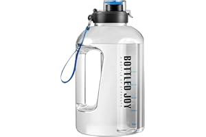 GHONLZIN Bouteille d'eau, 1,5 L Water Bottle Gourde Sport Gourde Reutilisable sans BPA Anti-Fuite, Bouteille avec Traqueur de Marqueur de Temps pour Sport, Gym, Voyage
