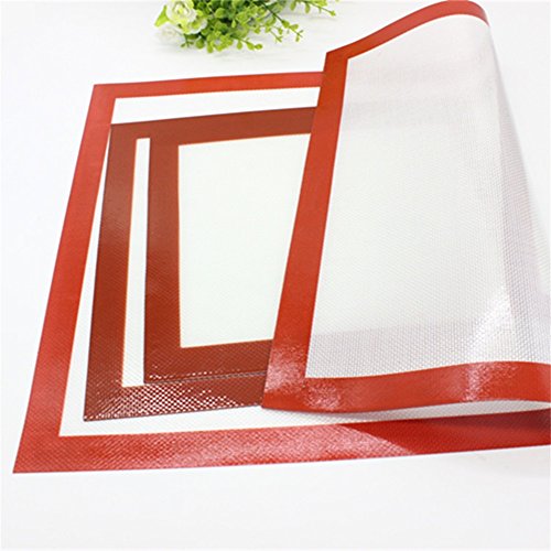 Ecarton Silikon Backmatte Dauerbackfolie Backunterlage Antihaftbeschichtet, BPA frei, 1 Stück, 20 x 20 cm - 6