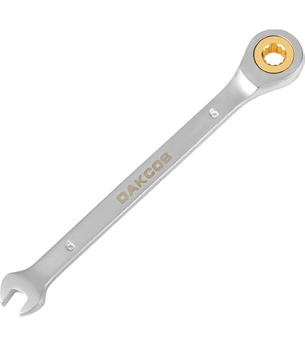 Clé à Fourche Double BRILLIANT TOOLS 10x11mm - Acier Chrome Vanadium - Chromée Mat - Norme DIN 895