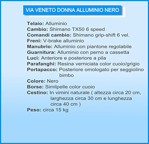 Via Veneto By Canellini Fahrrad Rad Citybike CTB Frau Vintage Retro Via Veneto Alluminium - 5