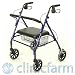 Produktbild 'Faltbarer Rollator Leichtgewicht Rollator für Behinderte Lauflernhilfe mit Rollen 8 PVC