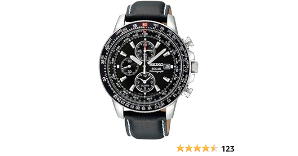 Seiko SSC009P3 - Orologio da polso uomo, pelle, colore: nero : Amazon.it:  Orologi